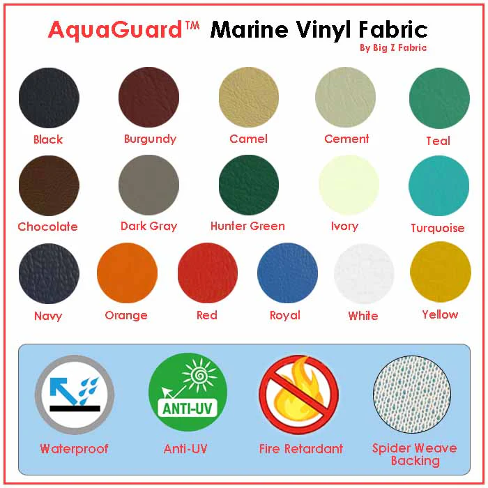 Burgundy Marine Vinyl Fabric / Sold By The Yard - Image 6
