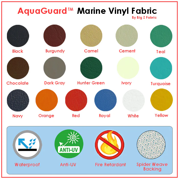 Camel Marine Vinyl Fabric / Sold By The Yard - Image 6