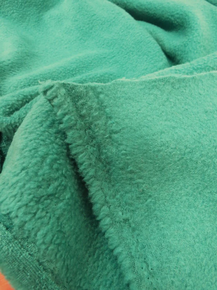 Solid Fleece Fabric / Charcoal - Image 3